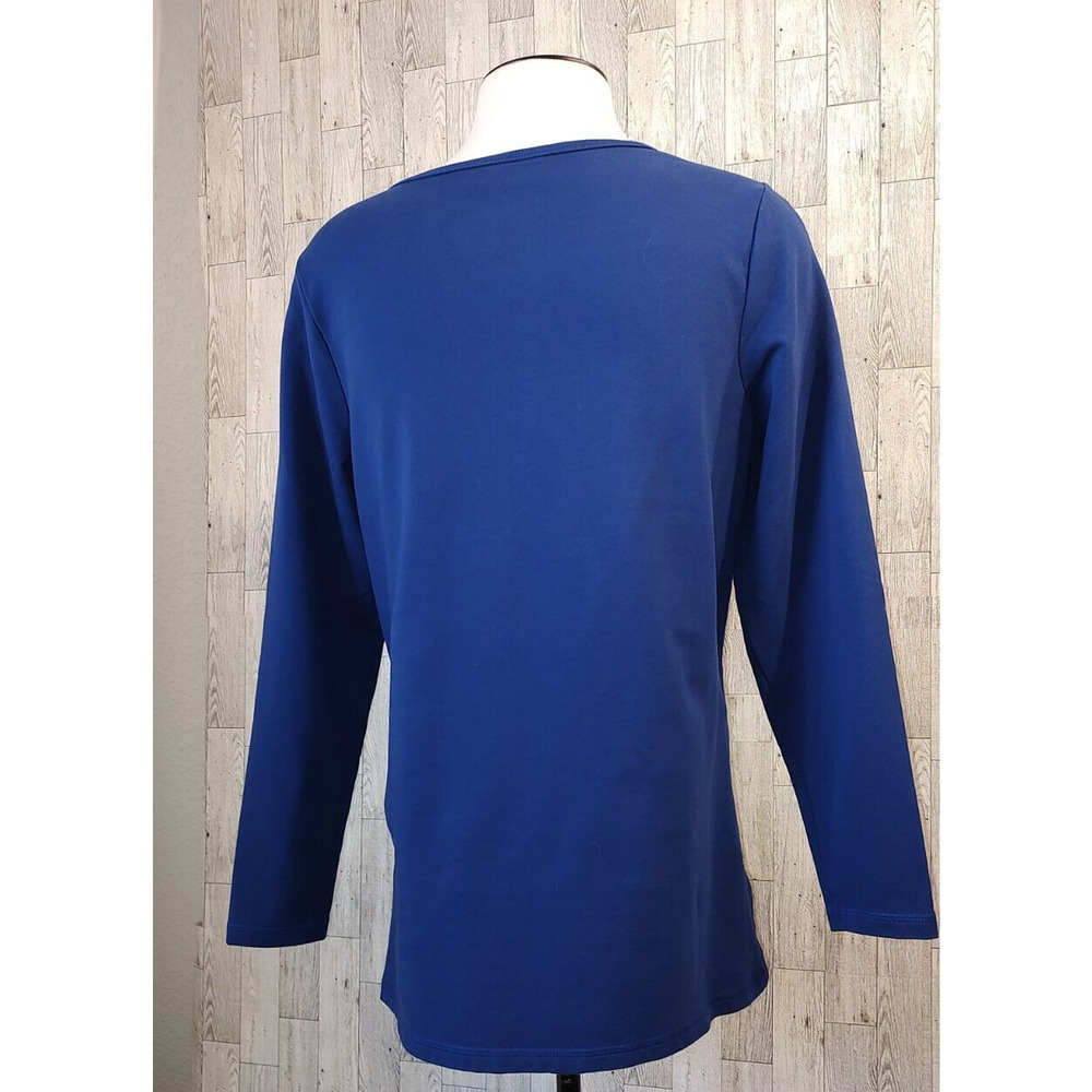 Quacker Factory Woman's Basic Blue Pullover Tunic… - image 2